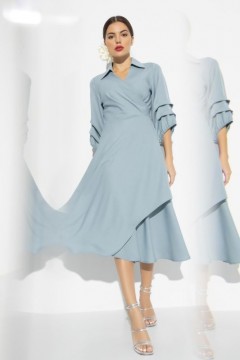 Платье небесно-голубое с карманами Charutti(фото2)