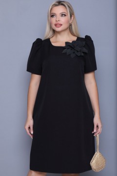 Маленькое чёрное платье с пышным рукавом Agata