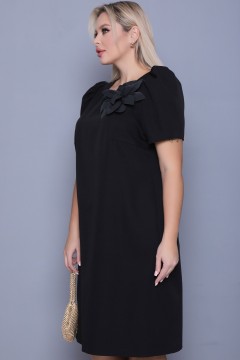 Маленькое чёрное платье с пышным рукавом Agata(фото2)