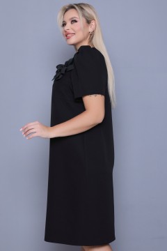 Маленькое чёрное платье с пышным рукавом Agata(фото3)