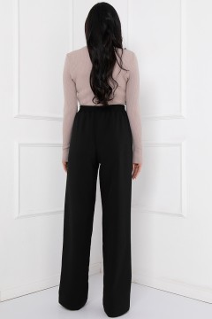 Чёрные прямые брюки с карманами  Bellovera(фото3)
