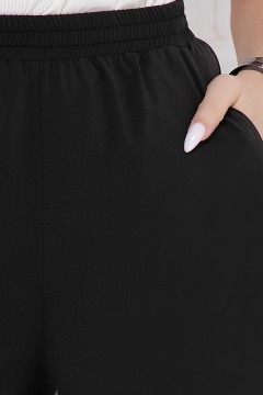Чёрные прямые брюки с карманами  Bellovera(фото3)