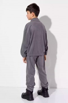 Серые флисовые брюки для мальчика 11305.1AW23 Vulpes Familiy(фото3)