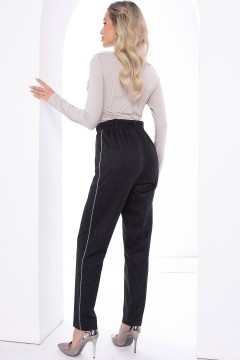 Чёрные трикотажные брюки Lady Taiga(фото4)