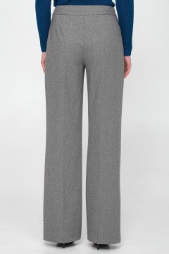Серые брюки из трикотажа с начёсом Priz(фото4)