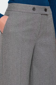 Серые брюки из трикотажа с начёсом Priz(фото3)