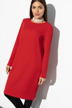 Красное платье с карманами Charutti