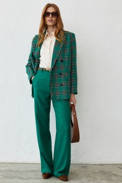 Зелёные брюки с карманами Cloxy