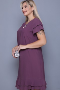 Свободное платье с брошью Agata(фото3)