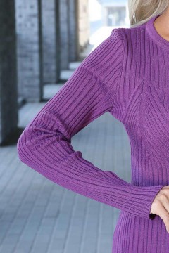 Фиолетовое вязаное платье Wisell(фото3)