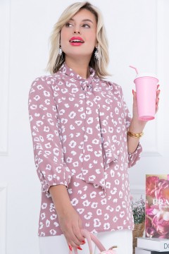Розовая блуза с принтом Bellovera