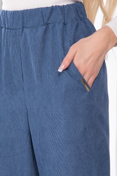 Синие вельветовые брюки Lady Taiga(фото3)