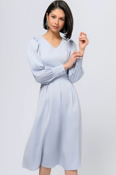 Платье миди серо-голубого цвета 1001 dress
