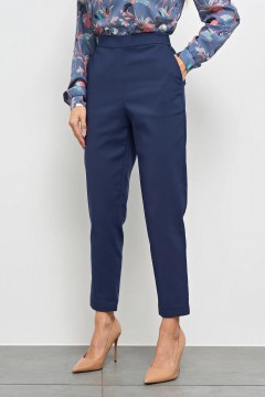 Тёмно-синие укороченные брюки с карманами Jetty(фото3)