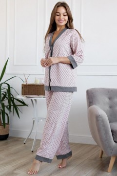 Розовая трикотажная пижама 9757 Lika Dress