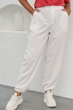 Белые женские брюки  джоггеры Sparada(фото2)