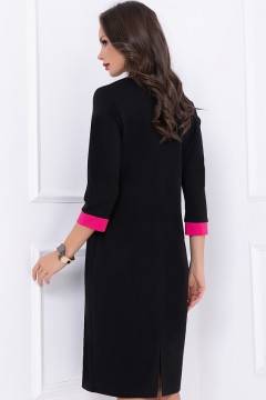 Чёрное платье с декоративными карманами Bellovera(фото4)