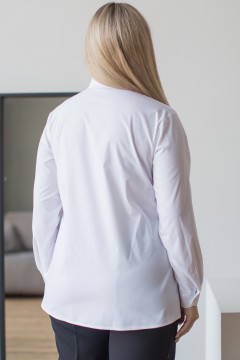 Белая блуза с длинными рукавами Novita(фото2)