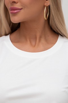 Белая блузка с рукавами-фонарики Элест №1 Valentina(фото3)