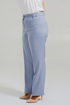 Серо-голубые женские брюки Novita(фото3)