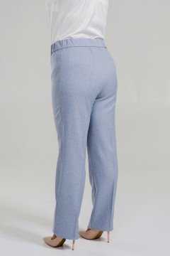 Серо-голубые женские брюки Novita(фото4)