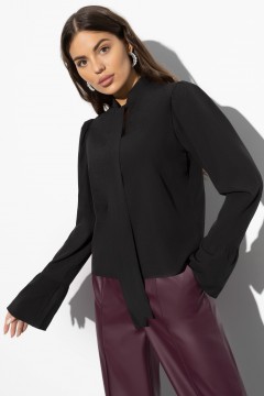 Укороченная чёрная блуза Charutti(фото2)