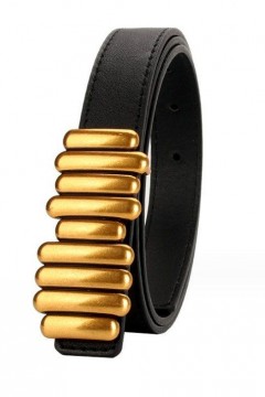 Чёрный женский ремень №158 Valentina(фото2)
