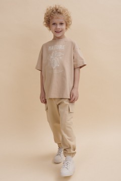 Трикотажная футболка с принтом для мальчика BFT3354 Pelican(фото2)