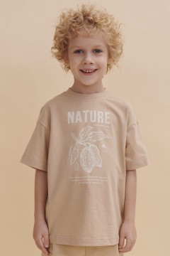 Трикотажная футболка с принтом для мальчика BFT3354 Pelican