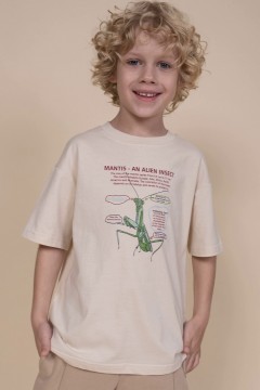 Трикотажная футболка с принтом для мальчика BFT3354/1  Pelican