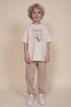 Трикотажная футболка с принтом для мальчика BFT3354/1  Pelican(фото2)