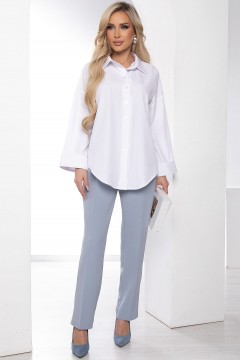 Белая рубашка с длинными рукавами Lady Taiga(фото2)