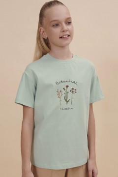 Стильная футболка с принтом для девочки GFT3354/2  Pelican