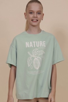 Удобная футболка с принтом для девочки GFT3354/3 Pelican