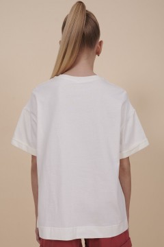 Хлопковая футболка с принтом для девочки GFT3354/4  Pelican(фото3)