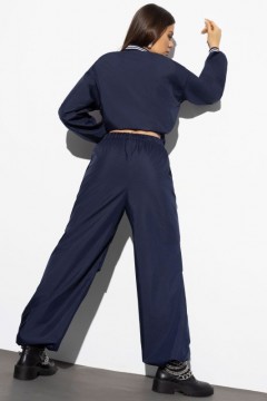 Синие брюки карго женские Charutti(фото3)