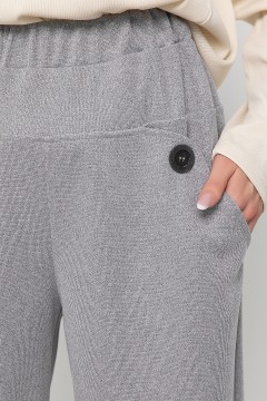 Серые трикотажные брюки Lady Taiga(фото3)