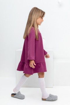 Удобное платье для девочки КР 5819/насыщенная клюква к405 платье Crockid(фото2)