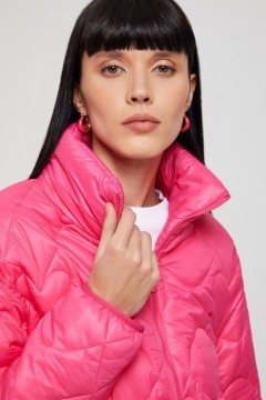 Розовая стёганная куртка 10200130339 Concept Club(фото2)