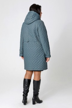 Стильное женское пальто на молнии 24115 Dizzyway(фото3)