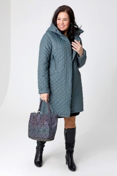 Стильное женское пальто на молнии 24115 Dizzyway(фото2)