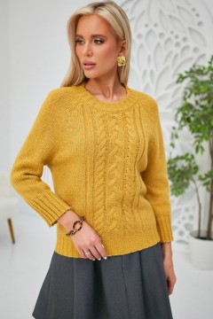 Жёлтый вязаный джемпер Happychoice