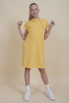Жёлтое спортивное платье для девочки GFDA3352U Pelican(фото2)