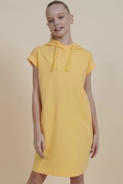 Жёлтое спортивное платье для девочки GFDA3352U Pelican