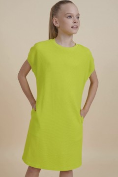 Яркое трикотажное платье для девочки GFDT3353 Pelican