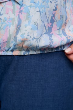 Голубая блузка с принтом Intikoma(фото4)