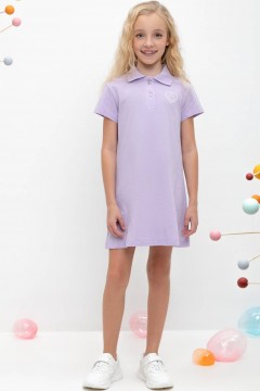 Удобное платье в пастельно-лиловом цвете для девочки КР 5866/пастельно-лиловый к457 платье Crockid