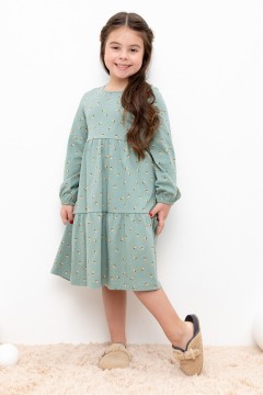 Удобное платье с притном для девочки КР 5770/полынь,маленькие желуди к401 платье Crockid(фото2)