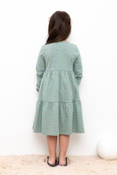 Удобное платье с притном для девочки КР 5770/полынь,маленькие желуди к401 платье Crockid(фото4)