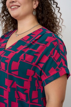 Блузка цвета мультиколор Intikoma(фото3)